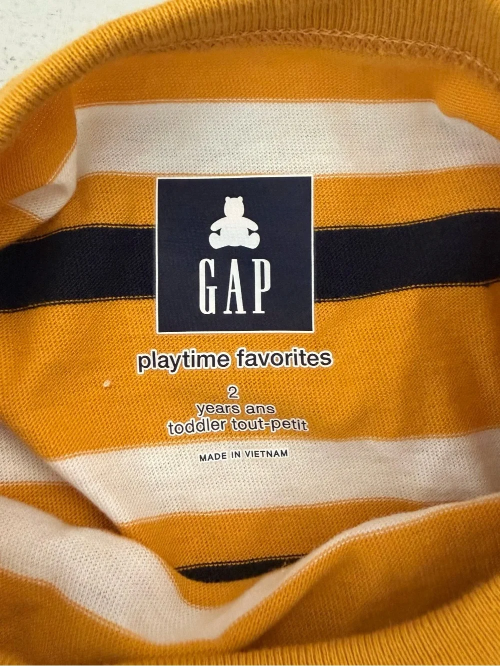 GAP baby mustard